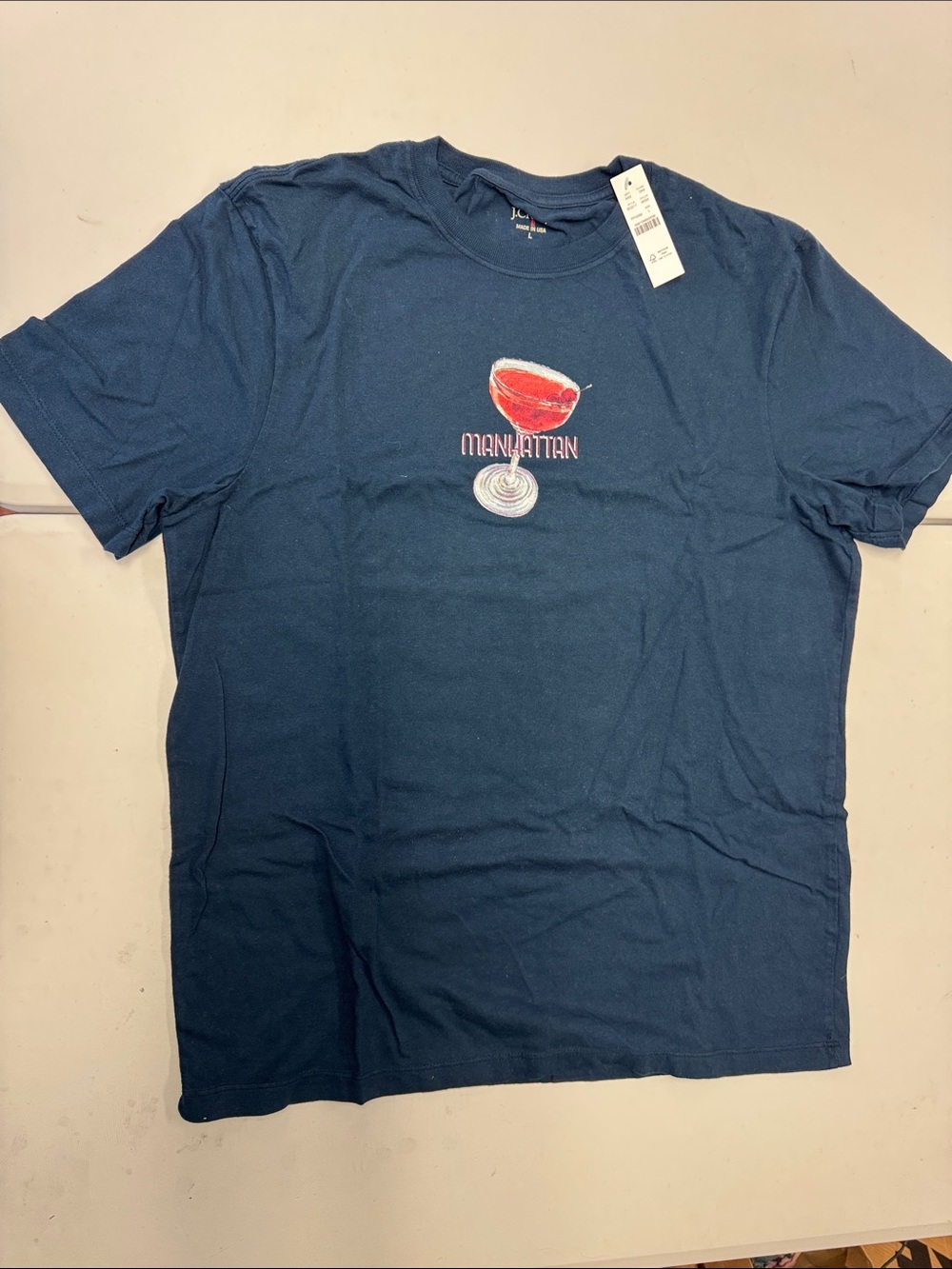 J. Crew Navy Short-Sleeve Manhattan Cocktail Graphic Tee